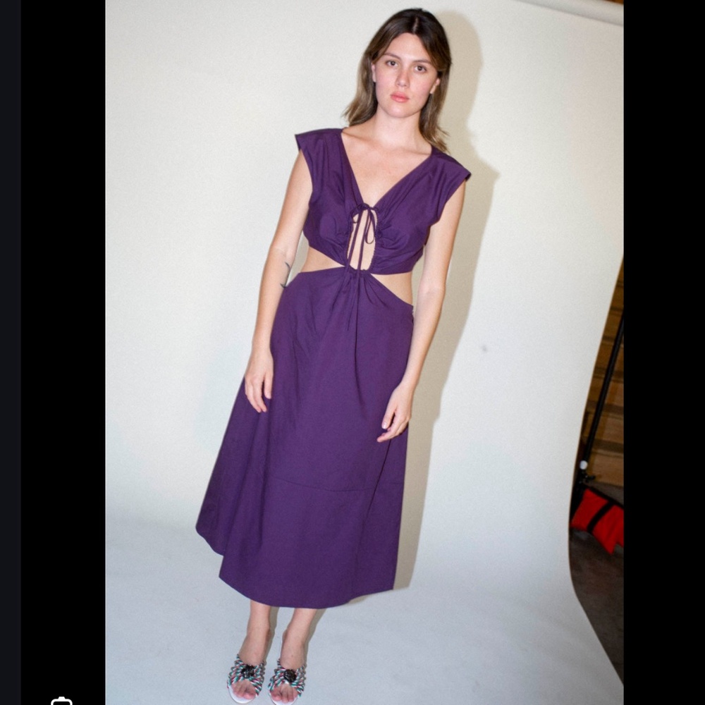 Rachel Comey Dante Dress Eggplant size 2